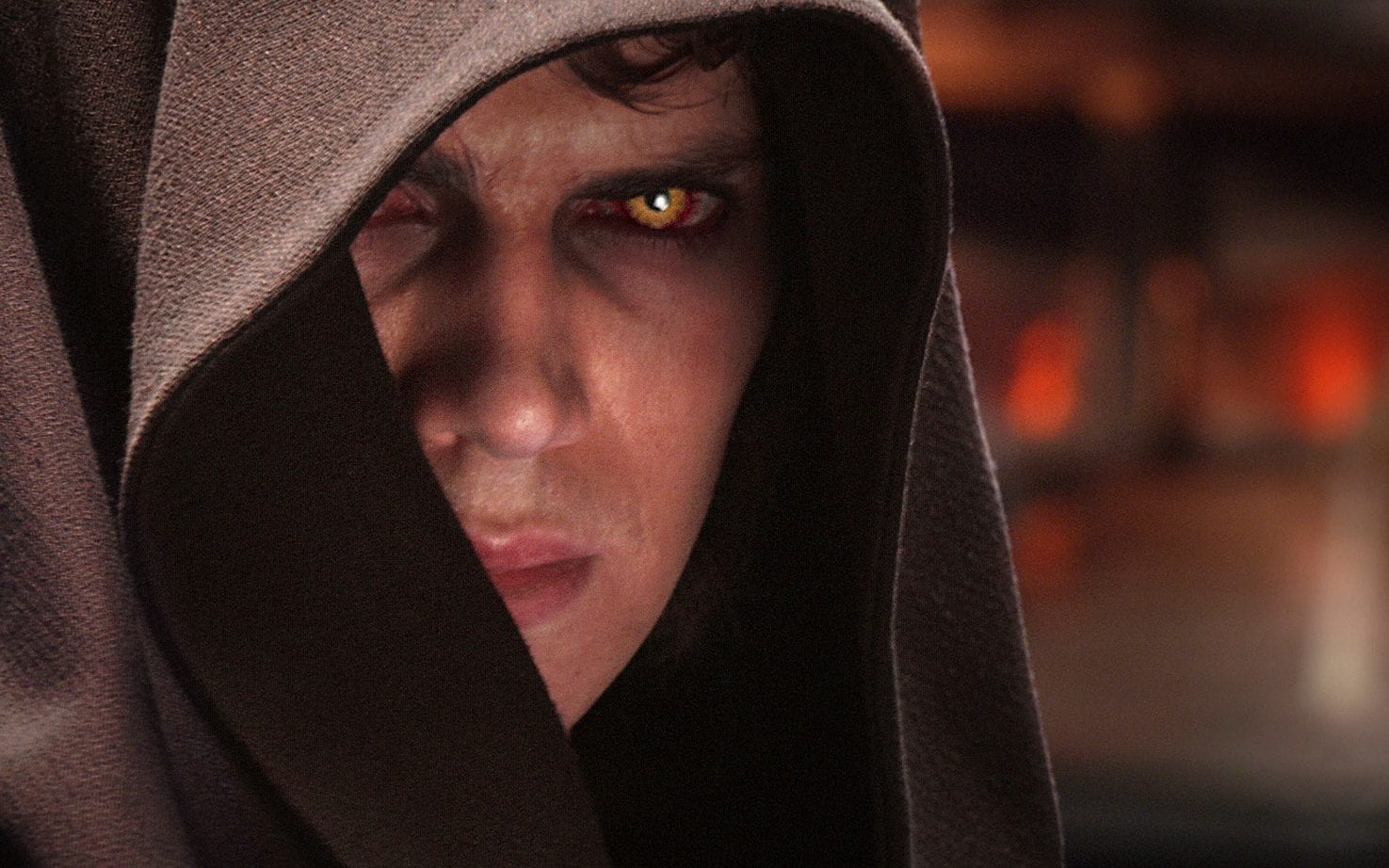 don post anakin skywalker helmet